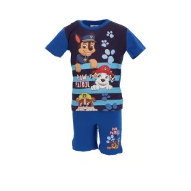   Mancs Őrjárat Happy Stripes Blue gyerek rövid pizsama 2 év / 92 cm