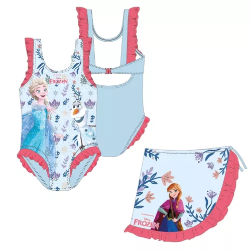 Disney Jégvarázs Frolic gyerek fürdőruha és sarong szett 5 - 6 év / 110 - 116 cm