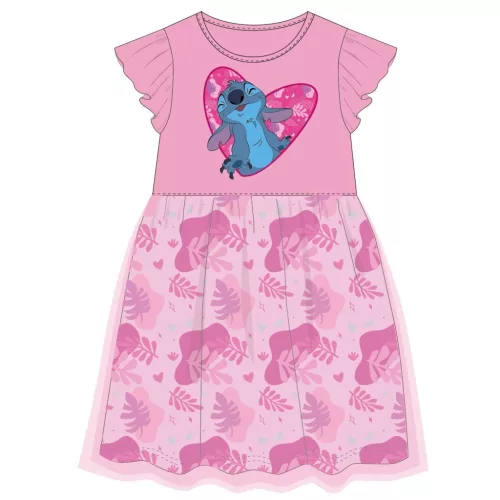 Disney Lilo és Stitch, A csillagkutya Pink Leaf gyerek nyári ruha 4 év / 104 cm
