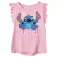 Disney Lilo és Stitch, A csillagkutya Tiny Smile Light Pink gyerek rövid póló, felső 4 év / 104 cm