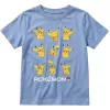 Pokémon Fun Squad Light Blue gyerek rövid póló, felső 6 év / 116 cm