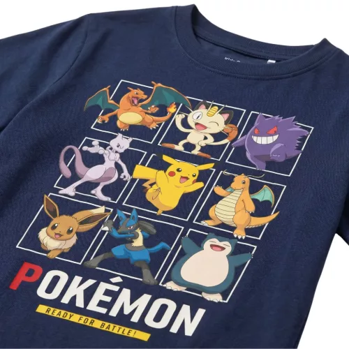 Pokémon Fun Squad Blue gyerek rövid póló, felső 4 év / 104 cm