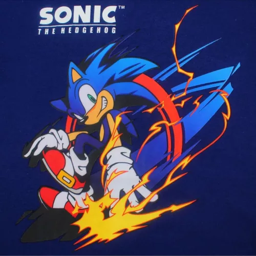 Sonic a sündisznó Speed Rush Blue gyerek rövid póló, felső 5  év / 110 cm
