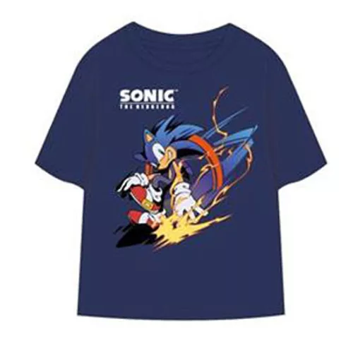 Sonic a sündisznó Speed Rush Blue gyerek rövid póló, felső 6 év / 116 cm