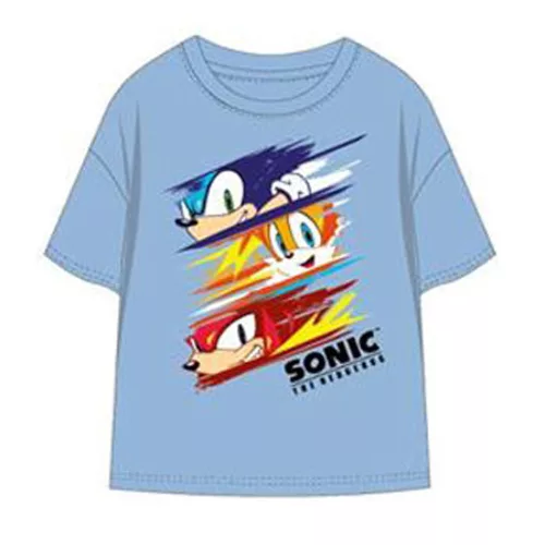 Sonic a sündisznó Speed Rush Light Blue gyerek rövid póló, felső 4 év / 104 cm