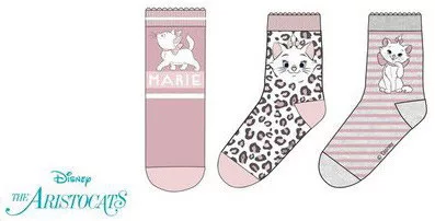 Disney Marie Fancy Grey gyerek zokni 27/30