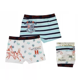   Harry Potter Castle Blue gyerek boxeralsó 2 darab/csomag  6 - 8 év / 116 - 128 cm