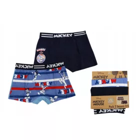   Disney Mickey Motion Blue gyerek boxeralsó 2 darab/csomag 6 - 8 év / 116 - 128 cm