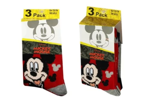 Disney Mickey Cozy Toes gyerek zokni 31/34