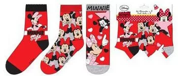 Disney Minnie Red Style gyerek zokni 23/26