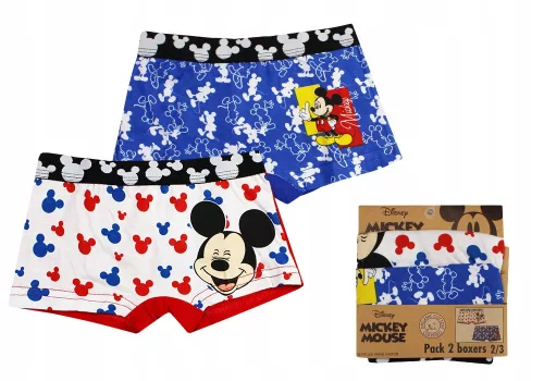Disney Mickey Blue gyerek boxeralsó 2 darab/csomag 6 - 8 év / 116 - 128 cm