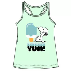   Snoopy Yum Green gyerek rövid póló, felső 10 év / 140 cm
