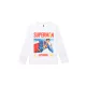 Superman White gyerek hosszú póló, felső 6 év / 116 cm