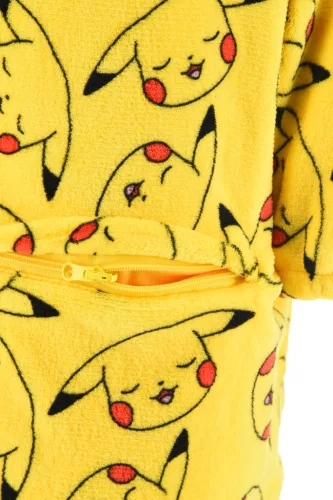 Pokémon Pika belebújós plüss polár takaró, poncsó 6 év / 116 cm