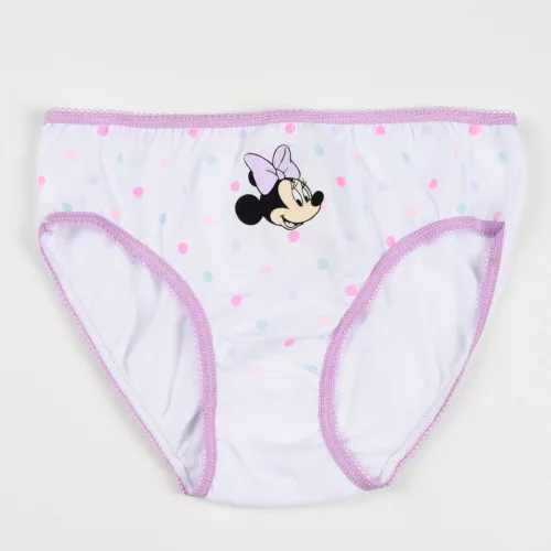 Disney Minnie Purple Dots gyerek fehérnemű, bugyi 3 darab/csomag 6 - 8 év / 116 - 128 cm
