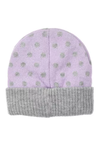 Disney Minnie Dots Purple baba sapka + kesztyű szett 50 cm