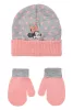 Disney Minnie Dots Grey baba sapka + kesztyű szett 48 cm