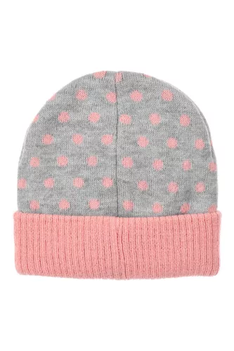 Disney Minnie Dots Grey baba sapka + kesztyű szett 48 cm