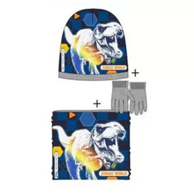   Jurassic World Attack Grey gyerek sapka + snood + kesztyű szett 52 cm