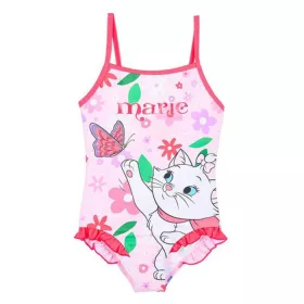   Disney Marie cica Flowers Pink gyerek fürdőruha, úszó 4 év / 104 cm