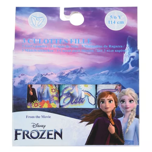 Disney Jégvarázs Rainbow gyerek fehérnemű, bugyi 3 darab/csomag 3 - 4 év / 98 - 104 cm