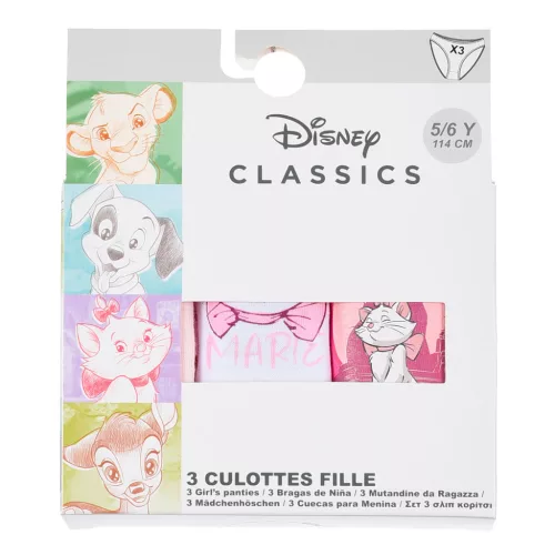 Disney Marie Rosy gyerek fehérnemű, bugyi 3 darab/csomag 5 - 6 év / 110 -  116 cm