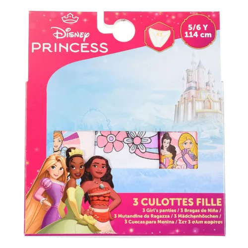Disney Hercegnők Beauties gyerek fehérnemű, bugyi 3 darab/csomag 6 - 8 év / 116 - 128 cm