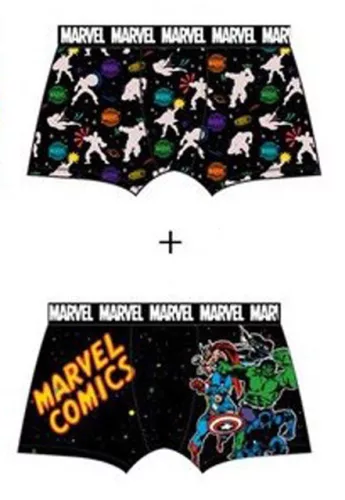 Bosszúállók Marvel Comics férfi boxeralsó 2 darab/csomag XL