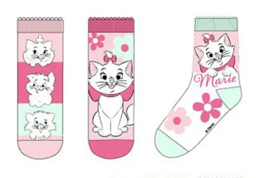 Disney Marie Fancy Pink gyerek zokni 27/30