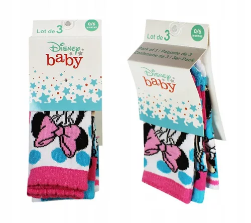 Disney Minnie Dressy baba zokni 6/12 hó