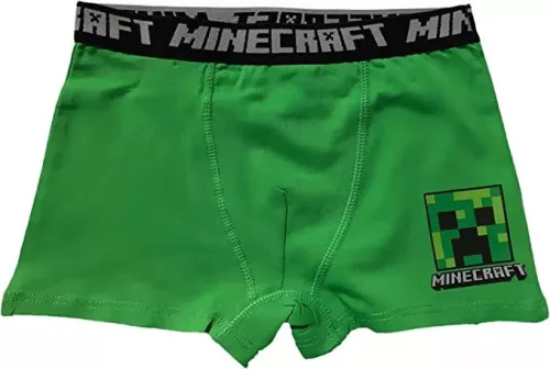 Minecraft Green gyerek boxeralsó 2 darab/csomag 10 év / 140 cm