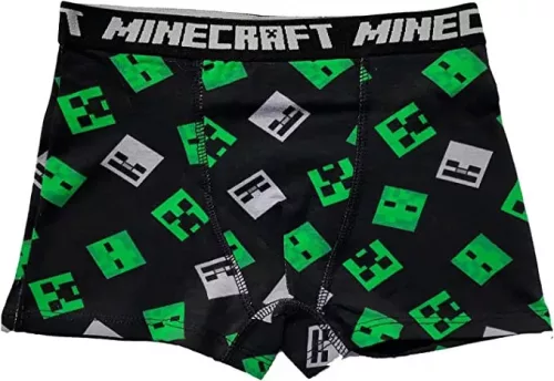 Minecraft Green gyerek boxeralsó 2 darab/csomag 10 év / 140 cm