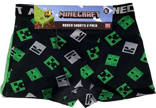 Minecraft Green gyerek boxeralsó 2 darab/csomag 10 év / 140 cm