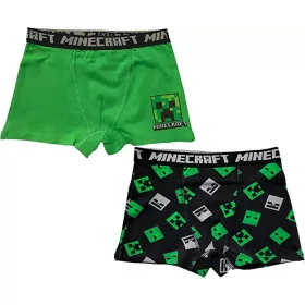   Minecraft Green gyerek boxeralsó 2 darab/csomag 8 év / 128 cm