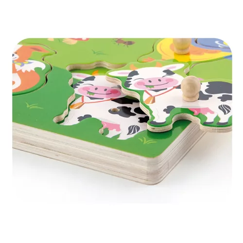 Fogantyús puzzle - farmos (hangot adó)
