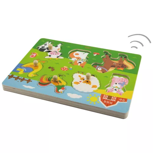 Fogantyús puzzle - farmos (hangot adó)