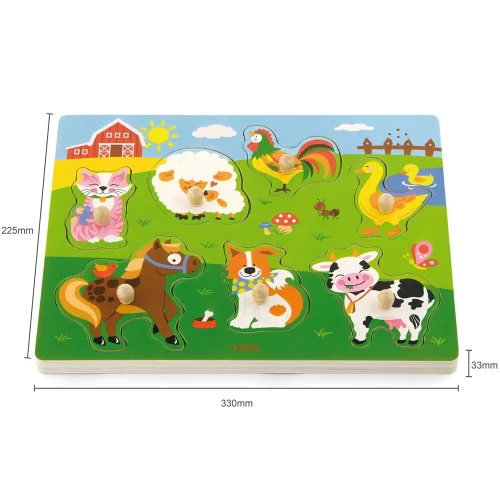 Fogantyús puzzle - farmos (hangot adó)