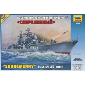   Zvezda Russian Destroyer Sovremenny  1:700 makett hajó (9054)