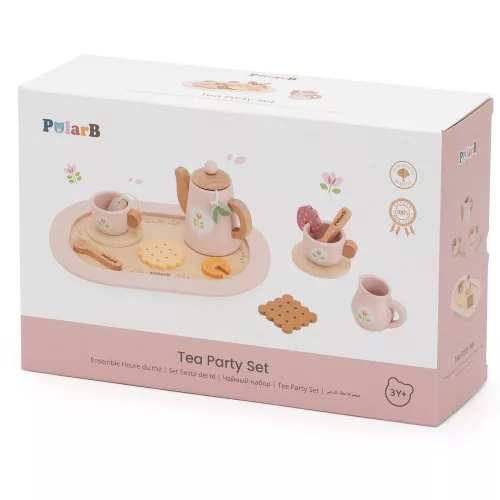 Fa teáskészlet  PolarB (pasztell rózsaszín)