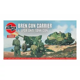 Airfix - Bren Gun Carrier  6pdr Anti-Tank Gun 1:76 (A01309V)