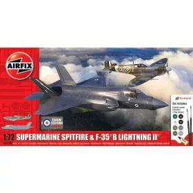   Airfix - Then and Now Spitfire Mk.Vc  F-35B Lightning II 1:72 makett szett (A50190)
