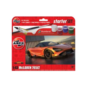   Airfix - Starter Set - McLaren 765 1:42 makett szett (A55006)