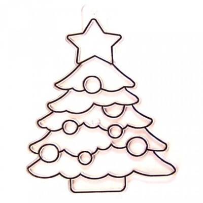 Kifesthető műanyag kép S-es méret - Karácsonyfa