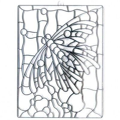 Kifesthető műanyag kép L-es méret - Pillangó