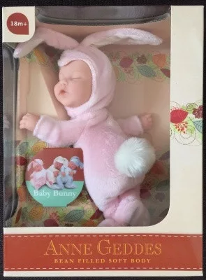 Babafigura rózsaszín nyuszi Anne Geddes