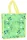 Virág Green shopping bag 34 cm