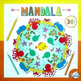 Színes Mandala Ocean színező 24 oldal
