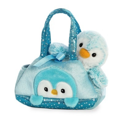 Aurora 32834 Fancy Pals, kék pingvin táskában
