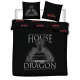 Sárkányok Háza Black dupla, kétszemélyes ágyneműhuzat 240×220cm, 63x63 cm Microfibre