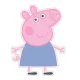 Peppa malac Blue Dress formapárna, díszpárna 27x33 cm